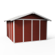 Caseta de jardín de PVC 11,2m² DECO rojo y blanco Grosfillex