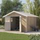 Caseta de jardín de PVC 11,2m² DECO Sherwood Grosfillex