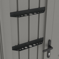 Portaherramientas metálico antracita para casetas de alta gama Kosto - X-METAL
