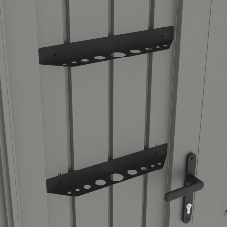 Portaherramientas metálico antracita para casetas de alta gama Kosto - X-METAL