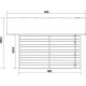 Caseta de jardín de madera composite antracita 14,75m² PREMIUM - Woodlife Garden