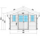Caseta de jardín de madera composite antracita 14,75m² PREMIUM - Woodlife Garden