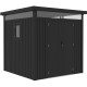 Caseta de jardín de acero galvanizado Kosto 5,29 m² gris oscuro + kit de anclaje - X-Metal