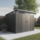 Caseta de jardín de acero galvanizado, con techo inclinado 5,7m² + kit de anclaje Kosto - X-Metal