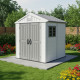 Caseta de jardín HDPE SunLife beige 4,97m² + suelo - Jôbu