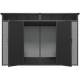 Caseta de jardín de resina cepillada DICKINS Skylight 6,05 m² gris y negro + suelo - JOBU