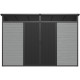 Caseta de jardín de resina cepillada DICKINS Skylight 6,05 m² gris y negro + suelo - JOBU