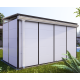 Kit de canalones blancos para caseta de jardín modular de 2x2m - Everbox