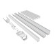 Kit de canalones blancos para caseta de jardín modular de 2x2m - Everbox