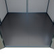 Caseta de jardín de resina cepillada DICKINS Skylight 4 m² gris y negro + suelo - JOBU