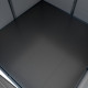 Caseta de jardín de resina cepillada DICKINS Skylight 6,05 m² gris y negro + suelo - JOBU