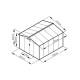 Caseta de jardín de metal antracita FIRST 8,84m² + kit de anclaje X-METAL