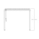 Pérgola bioclimática autoportante STEEL de acero galvanizado lacado antracita 3x3m - X-METAL