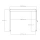 Pérgola bioclimática autoportante STEEL de acero galvanizado lacado antracita 3x3m - X-METAL