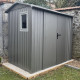Caseta de jardín de acero galvanizado Roka 4,08m² + kit de anclaje - X-Métal