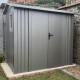 Caseta de jardín de acero galvanizado Roka 4,08m² + kit de anclaje - X-Métal