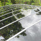 Cochera doble de 30 m² en aluminio lacado blanco y policarbonato transparente EAGLE - X-METAL