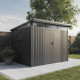 Caseta de jardín de acero galvanizado, con techo inclinado 5,7m² + kit de anclaje Kosto - X-Metal