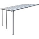 Pérgola adosada ajustable en color antracita - cubierta para terraza de aluminio 400 x 434 cm X-METAL