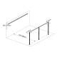 Pérgola adosada ajustable en color antracita - cubierta para terraza de aluminio 400 x 434 cm X-METAL