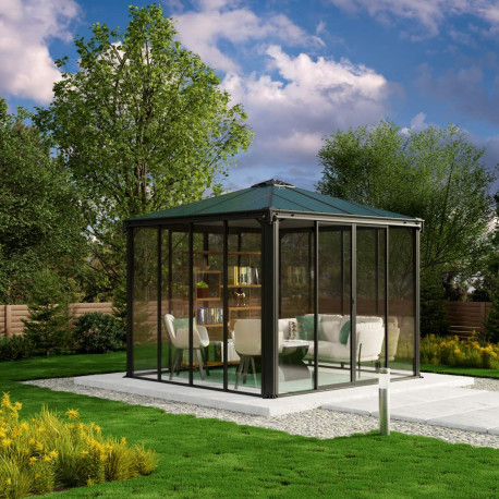 Pérgola cerrada en aluminio y policarbonato Ledro 3000 - Palram