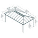 Pérgola de aluminio y policarbonato aislante Dallas 6100 - Palram