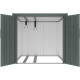 Cobertizo para 4 bicicletas de metal verde salvia Kosto, 3,7 m² - X-METAL