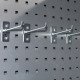 Panel perforado + 6 ganchos - Kosto - X-METAL
