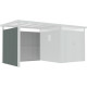 Paredes adicionales de acero galvanizado verde salvia de 0,4 mm para caseta Kosto de 211 cm de ancho - X-METAL