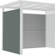 Paredes adicionales de acero galvanizado verde salvia de 0,4 mm para caseta Kosto de 211 cm de ancho - X-METAL