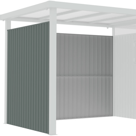 Paredes adicionales de acero galvanizado verde salvia de 0,4 mm para caseta Kosto de 211 cm de ancho - X-METAL