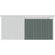 Paredes adicionales de acero galvanizado verde salvia de 0,4 mm para caseta Kosto de 211 cm de ancho - X-METAL