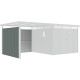 Paredes adicionales de acero galvanizado verde salvia de 0,4 mm para caseta Kosto de 275 cm de ancho - X-METAL