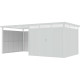 Paredes adicionales de acero galvanizado verde salvia de 0,4 mm para caseta Kosto de 275 cm de ancho - X-METAL