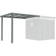 Cobertizo de 275x230 cm de acero galvanizado en color verde salvia para caseta Kosto de 5,29 m² o 6,76 m² - X-METAL