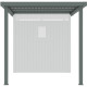 Cobertizo de 275x230 cm de acero galvanizado en color verde salvia para caseta Kosto de 5,29 m² o 6,76 m² - X-METAL