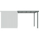 Cobertizo de 275x230 cm de acero galvanizado en color verde salvia para caseta Kosto de 5,29 m² o 6,76 m² - X-METAL