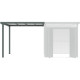 Cobertizo de 275x230 cm de acero galvanizado en color verde salvia para caseta Kosto de 5,29 m² o 6,76 m² - X-METAL