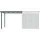 Cobertizo de 275x230 cm de acero galvanizado en color verde salvia para caseta Kosto de 5,29 m² o 6,76 m² - X-METAL