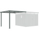 Cobertizo de 275 x 294 cm de acero galvanizado en color verde salvia para caseta Kosto de 8,64 m² - X-METAL