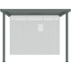 Cobertizo de 275 x 294 cm de acero galvanizado en color verde salvia para caseta Kosto de 8,64 m² - X-METAL