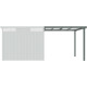 Cobertizo de 275 x 294 cm de acero galvanizado en color verde salvia para caseta Kosto de 8,64 m² - X-METAL