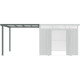 Cobertizo de 275 x 294 cm de acero galvanizado en color verde salvia para caseta Kosto de 8,64 m² - X-METAL