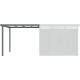 Cobertizo de 275 x 294 cm de acero galvanizado en color verde salvia para caseta Kosto de 8,64 m² - X-METAL