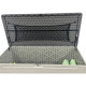Cofre de jardín de HDPE Sunlife 645 L color crema y gris - Jobu