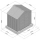 Caseta de jardín HDPE Sunlife 4,5m² crema y marrón + suelo - JOBU