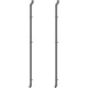 Bajantes de canalones grises - paquete de 2 - para caseta de jardín WoodSteel X-METAL