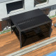 Toldo lateral motorizado gris antracita 370cm para pérgola bioclimática de aluminio - X-METAL