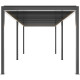 Pérgola bioclimática autoportante motorizada de aluminio gris antracita 3x5,8m - con mando a distancia - X-METAL