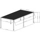Pérgola bioclimática autoportante motorizada de aluminio gris antracita 3x5,8m - con mando a distancia - X-METAL